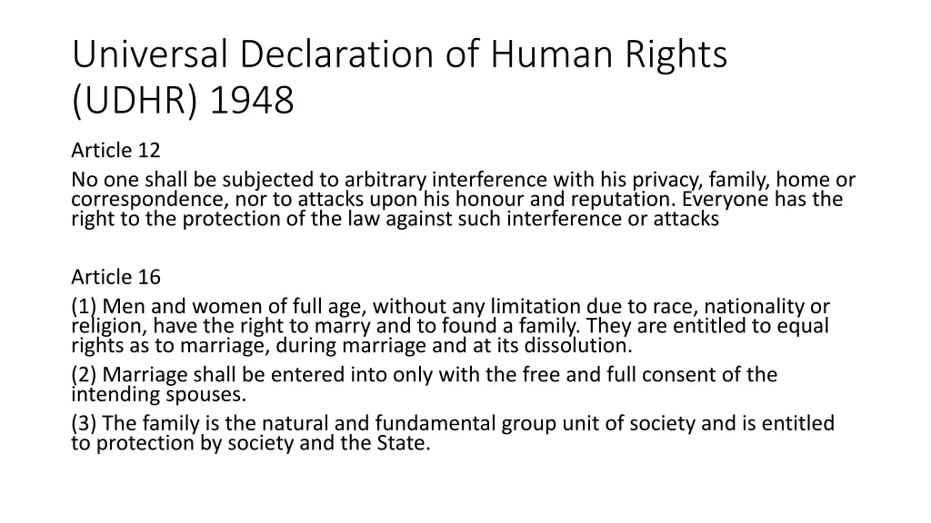 universal declaration of human rights udhr 1948