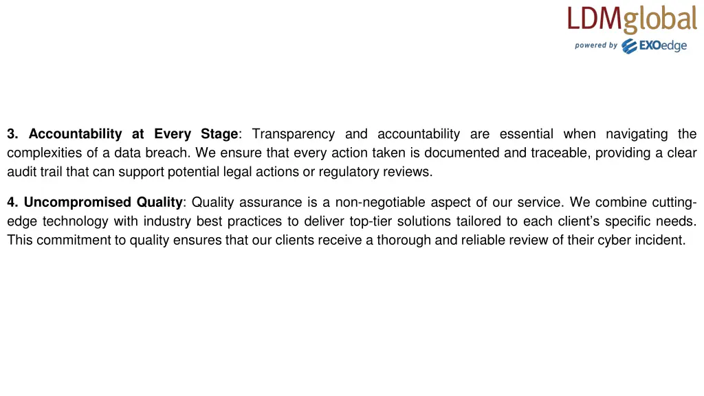 3 accountability at every stage transparency