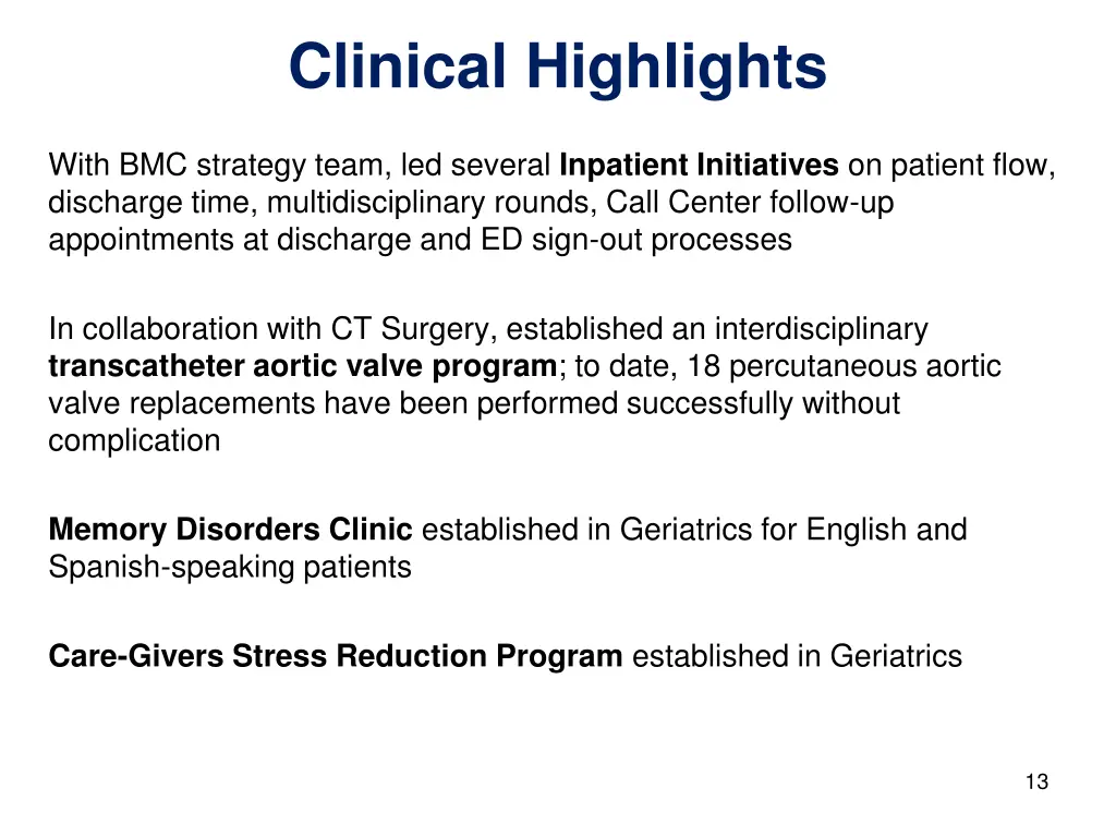 clinical highlights 1