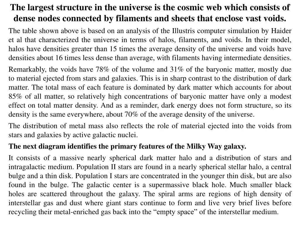 the largest structure in the universe