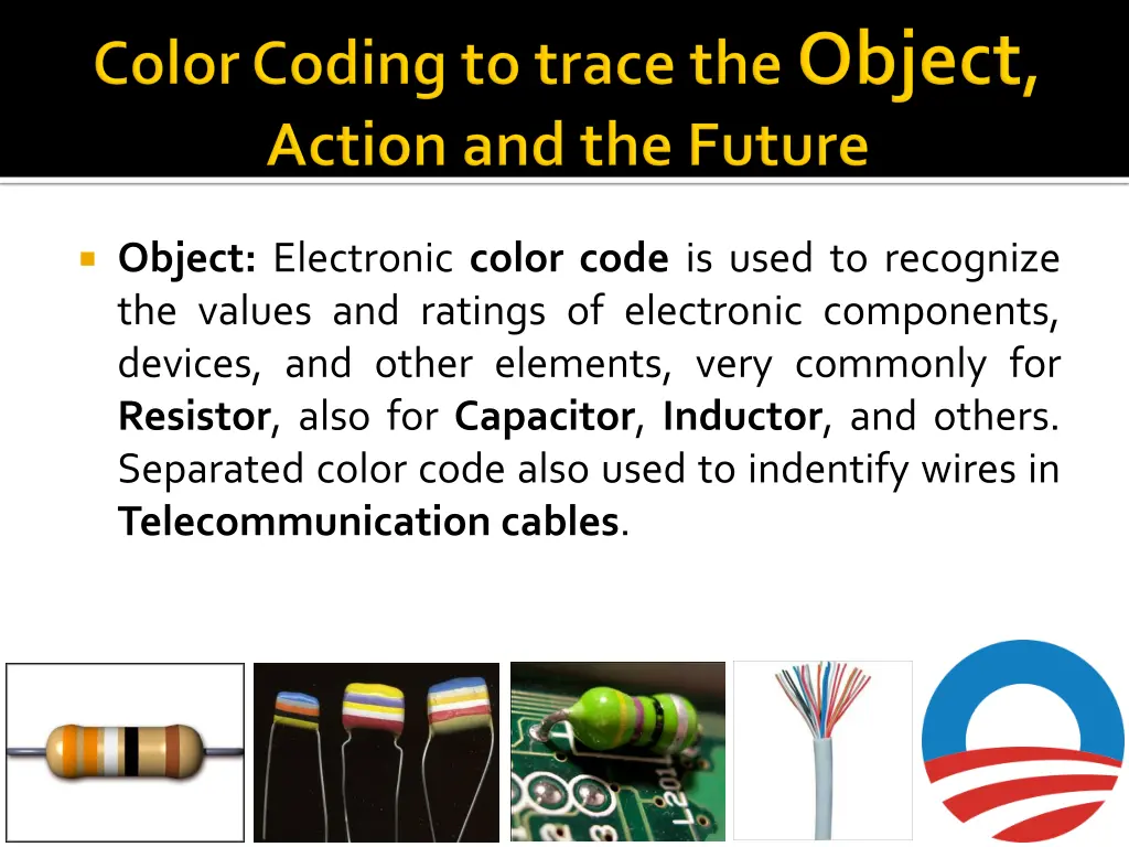 object electronic color code is used to recognize