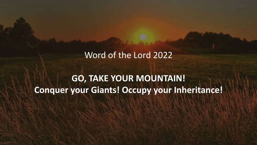 word of the lord 2022