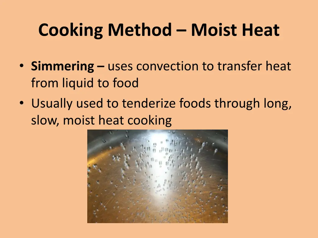 cooking method moist heat