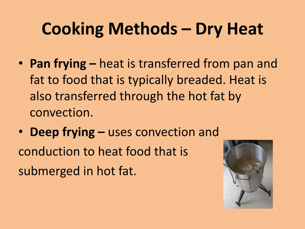 cooking methods dry heat