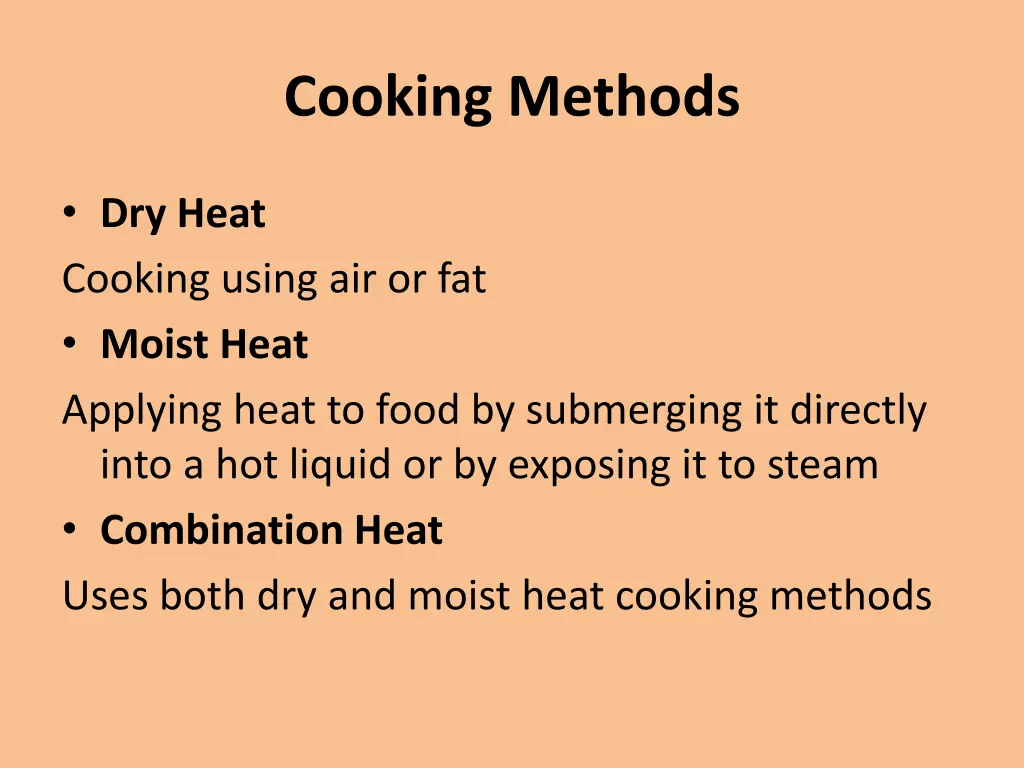 cooking methods