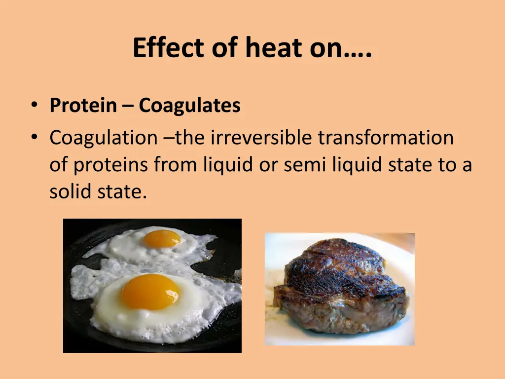 effect of heat on