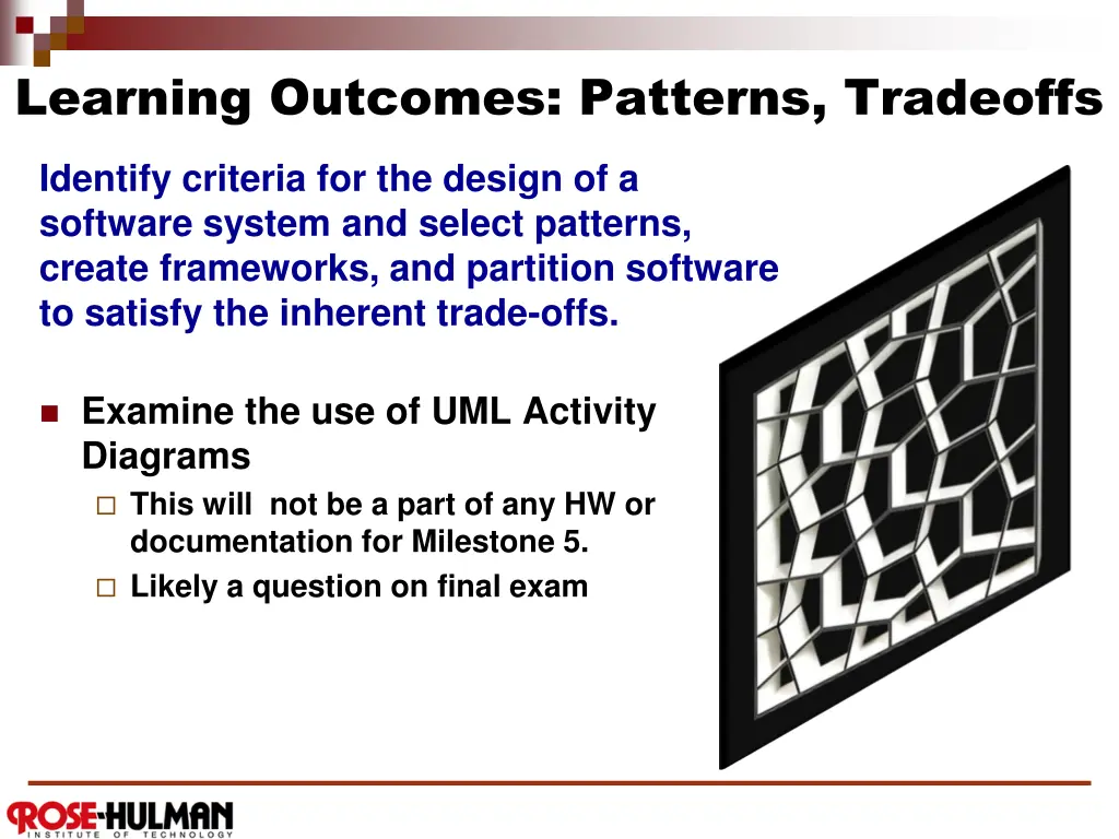 learning outcomes patterns tradeoffs