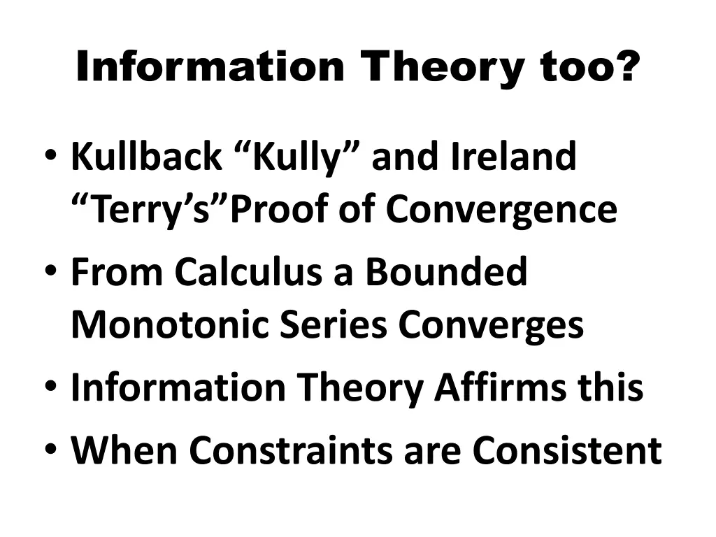 information theory too