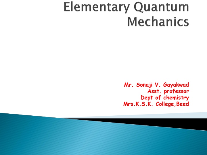 mr sonaji v gayakwad asst professor dept