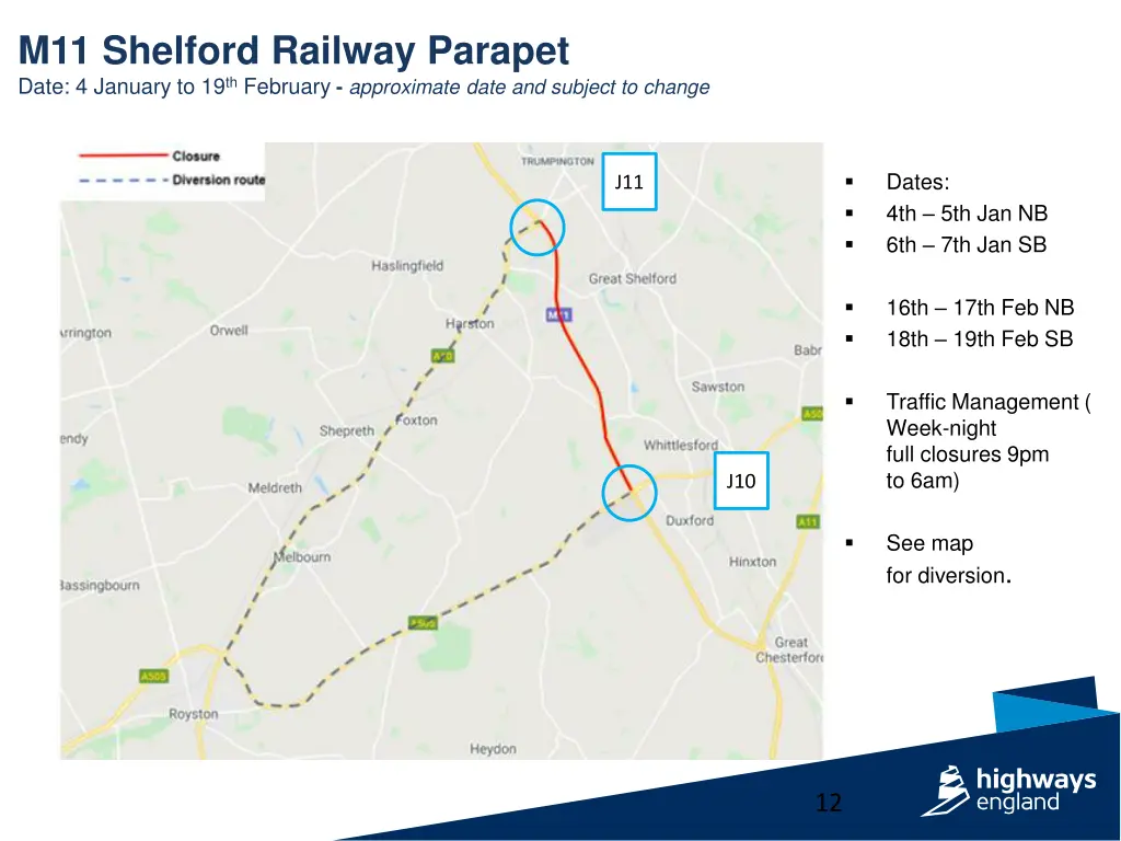 m11 shelford railway parapet date 4 january