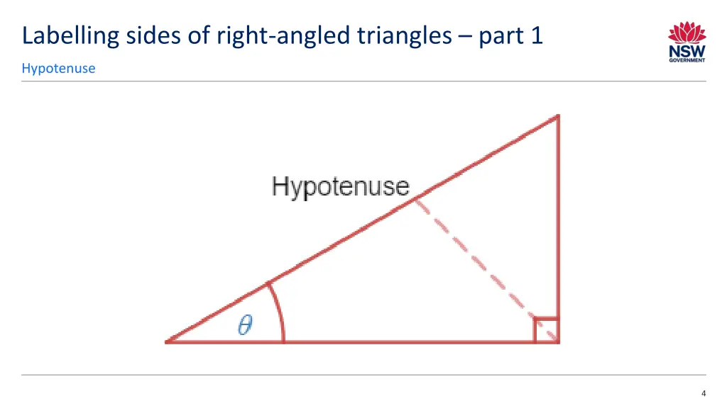 labelling sides of right angled triangles part 1