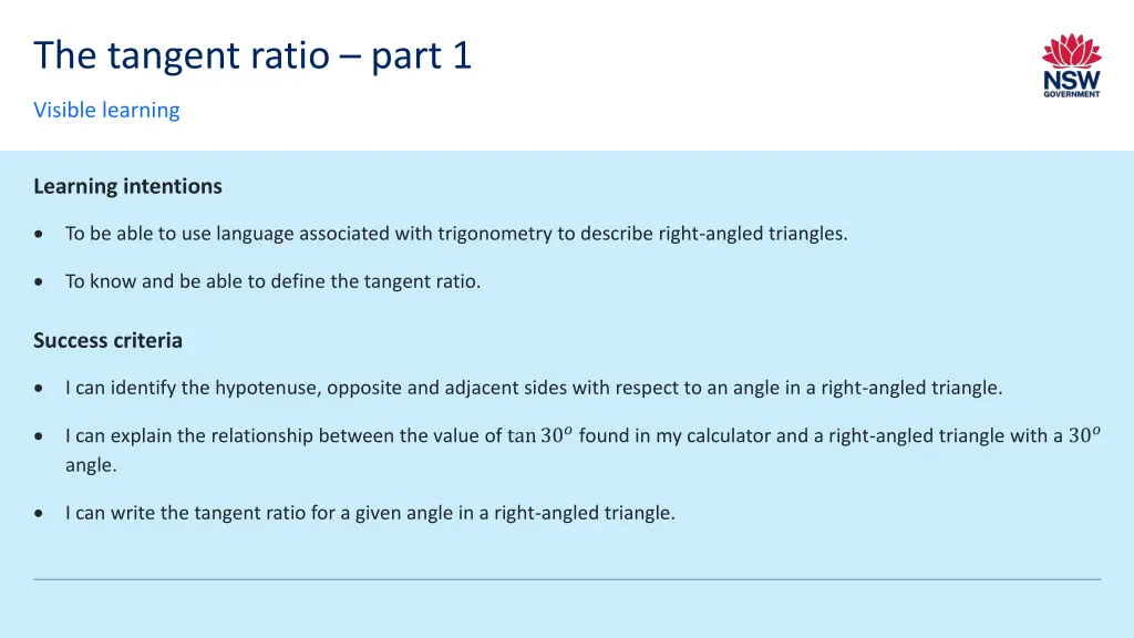 the tangent ratio part 1