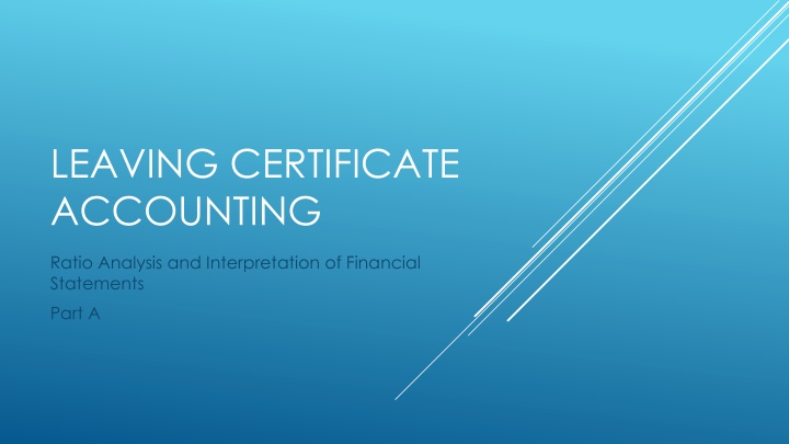 leaving certificate accounting