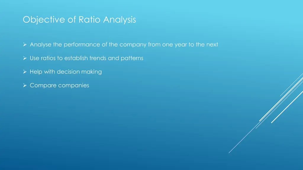 objective of ratio analysis