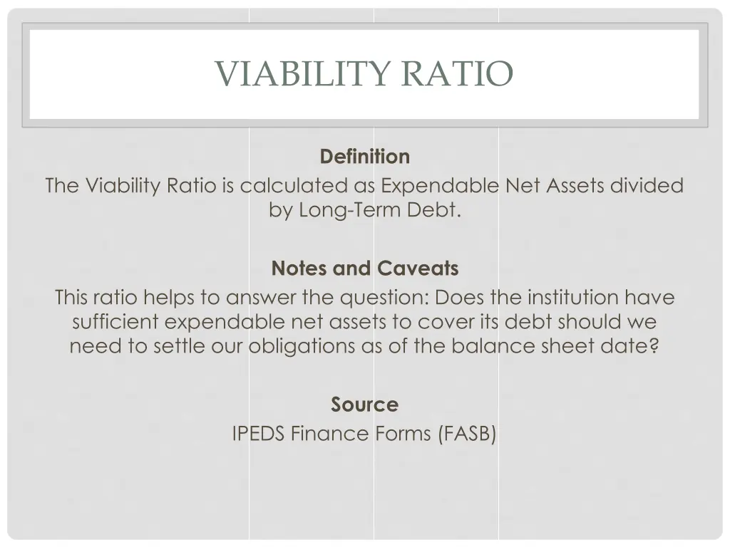 viability ratio