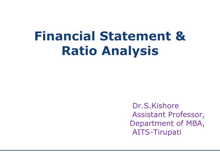 financial statement ratio analysis