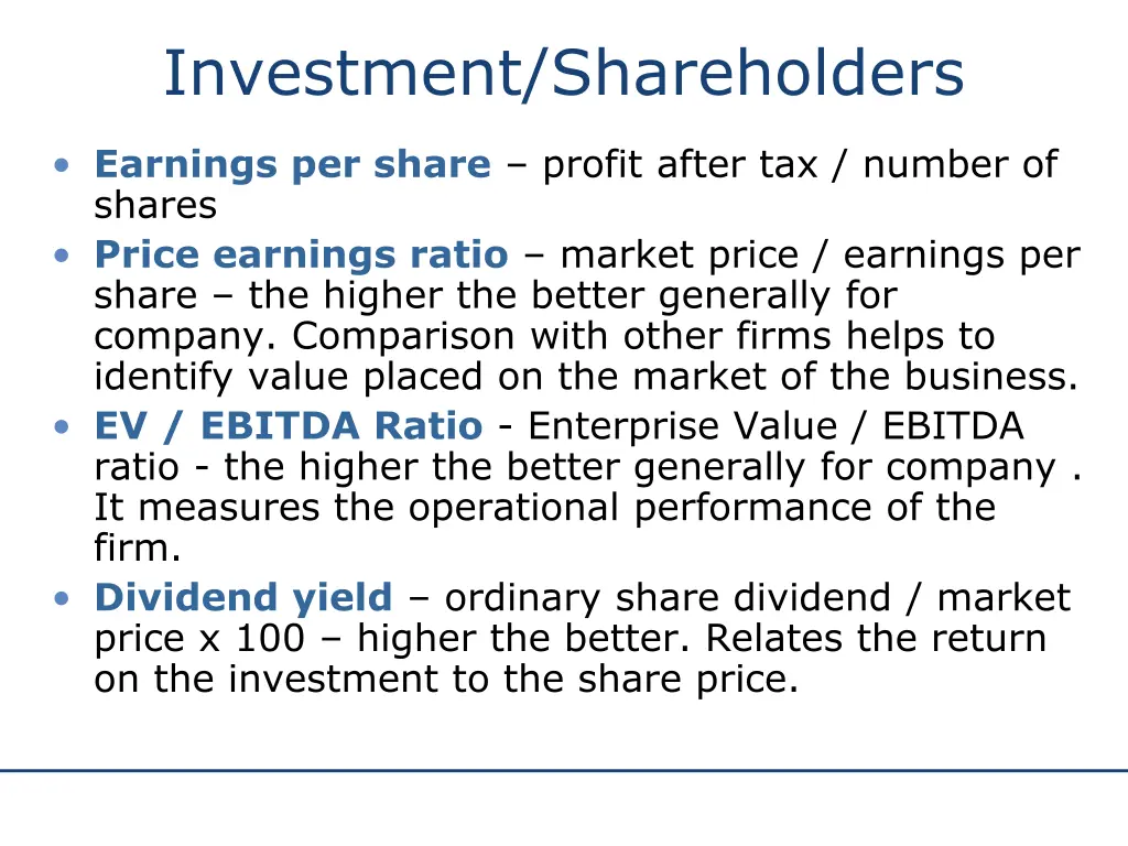 investment shareholders 1