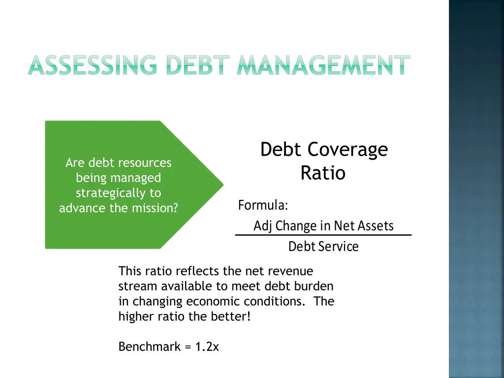 assessing debt management 3