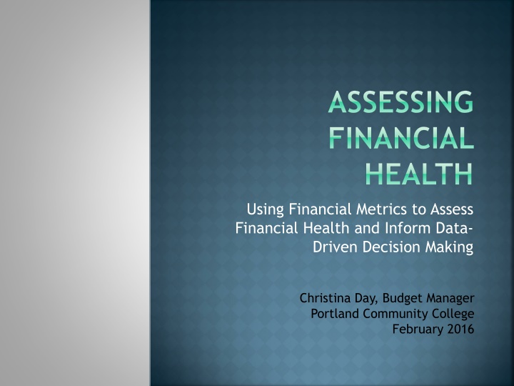 assessing financial health