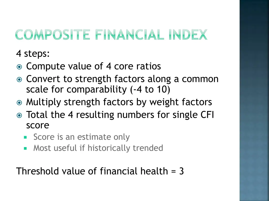 composite financial index 1