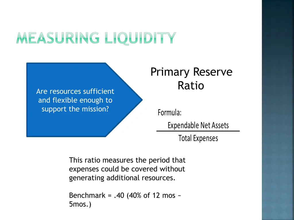 measuring liquidity