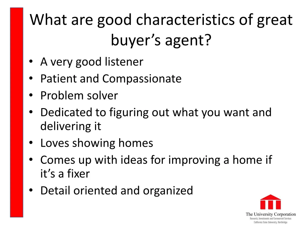 what are good characteristics of great buyer