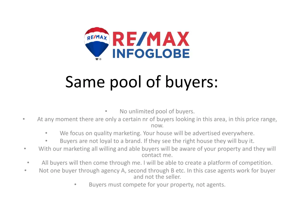 same pool of buyers