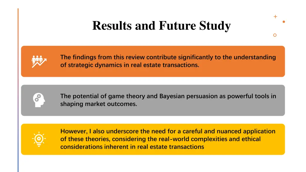 results and future study