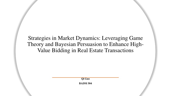 strategies in market dynamics leveraging game