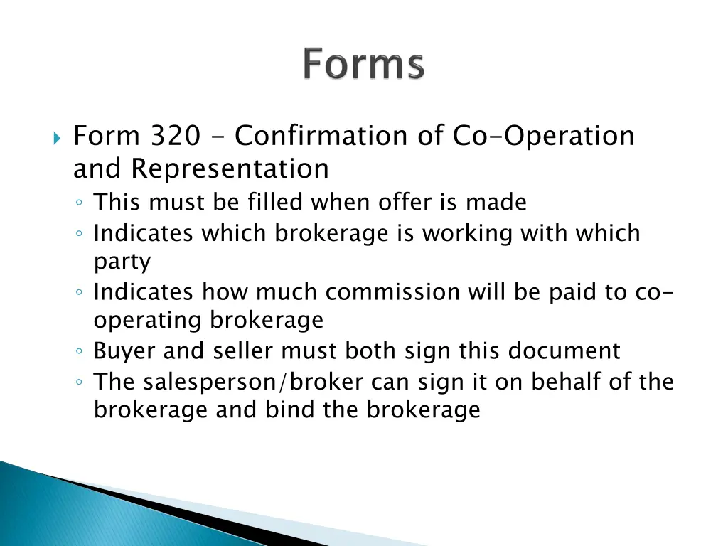 form 320 confirmation of co operation