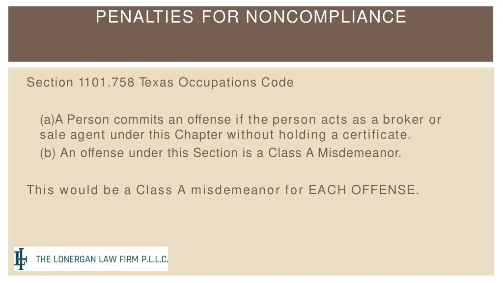 penalties for noncompliance