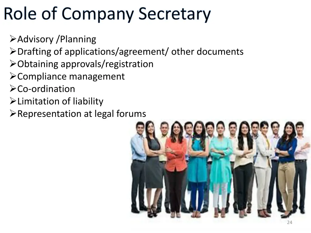 role of company secretary