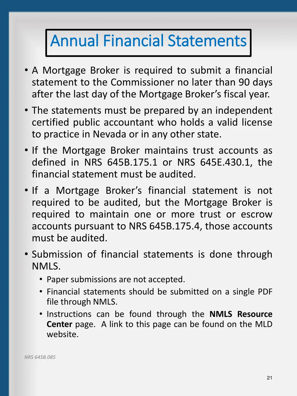 annual financial statements annual financial