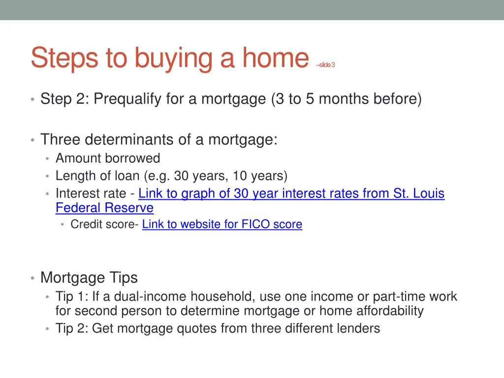 steps to buying a home slide 3