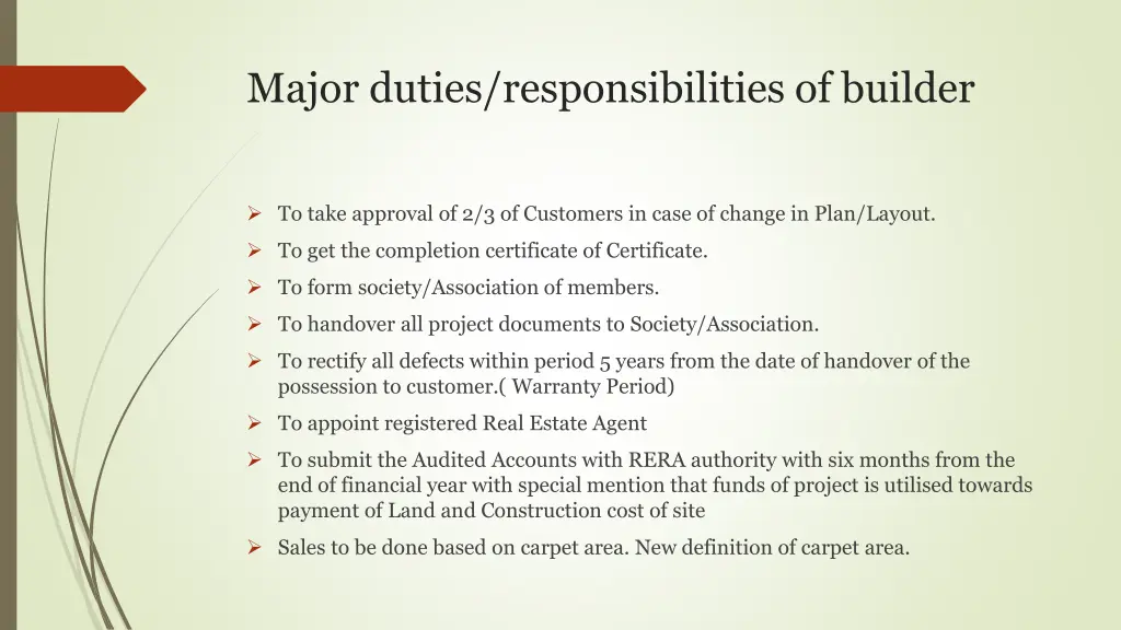 major duties responsibilities of builder 1