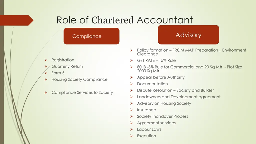 role of chartered accountant