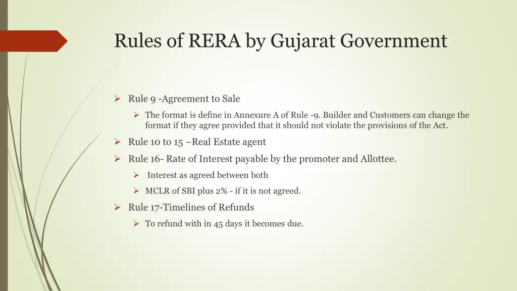 rules of rera by gujarat government 2