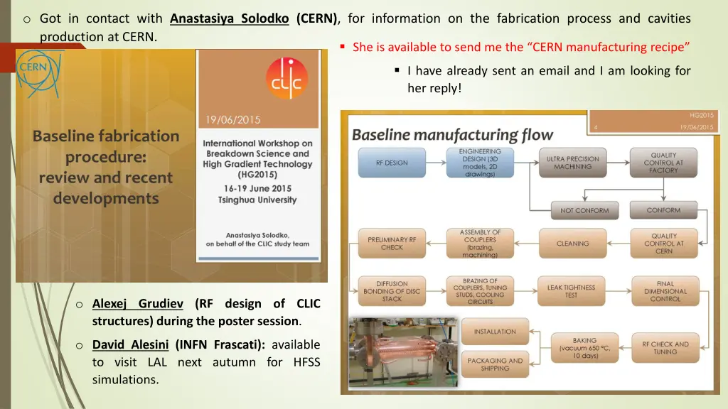 o got in contact with anastasiya solodko cern