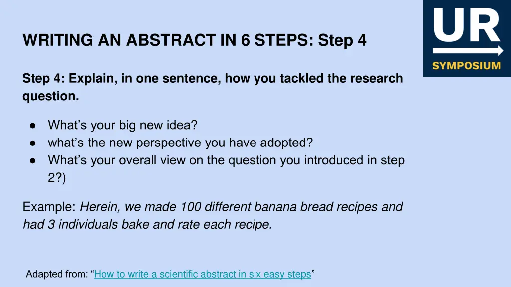 writing an abstract in 6 steps step 4