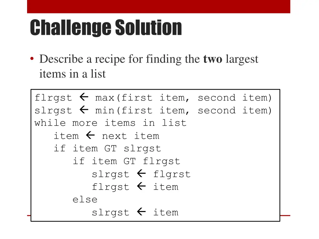 challenge solution