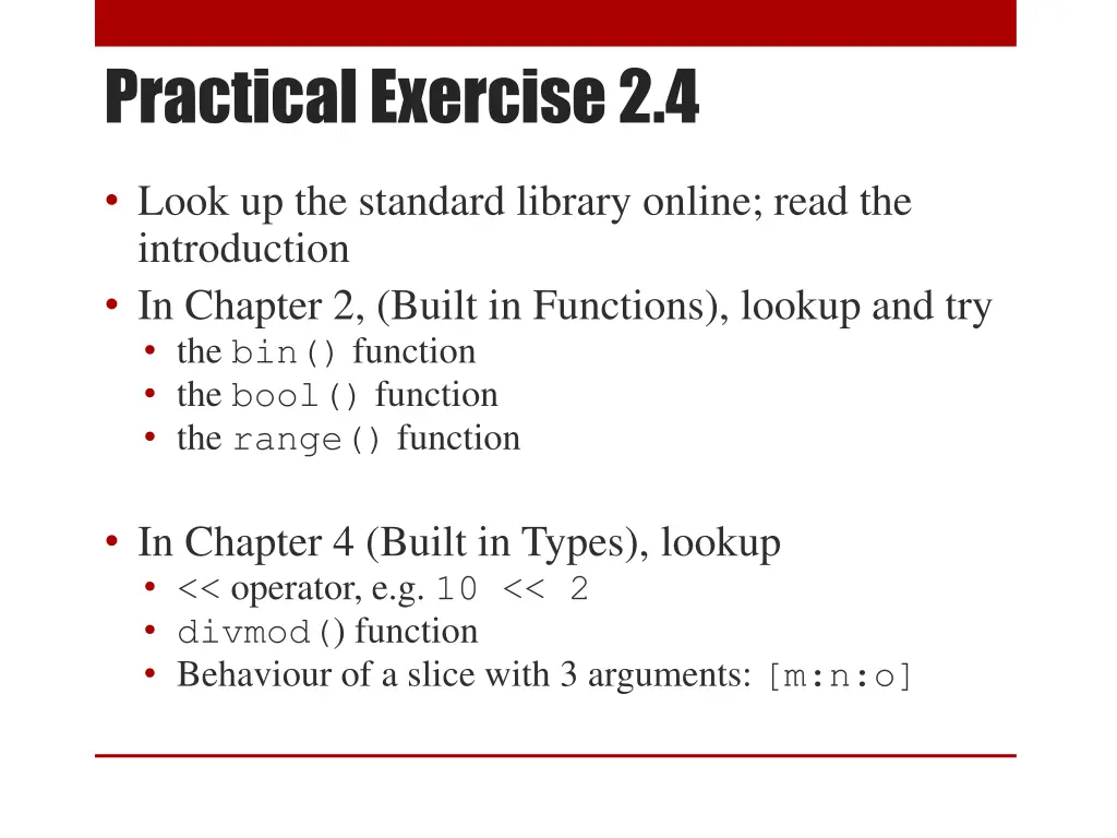 practical exercise 2 4