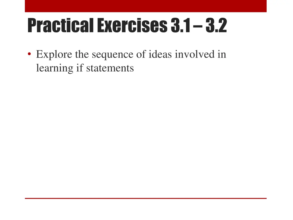 practical exercises 3 1 3 2