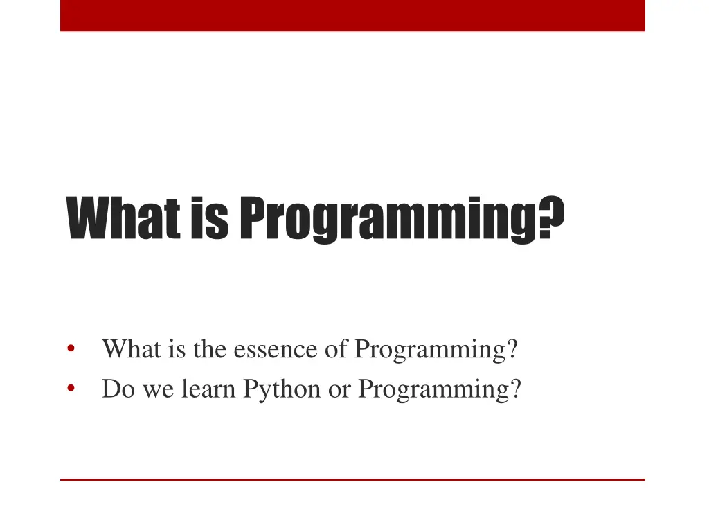 what is programming