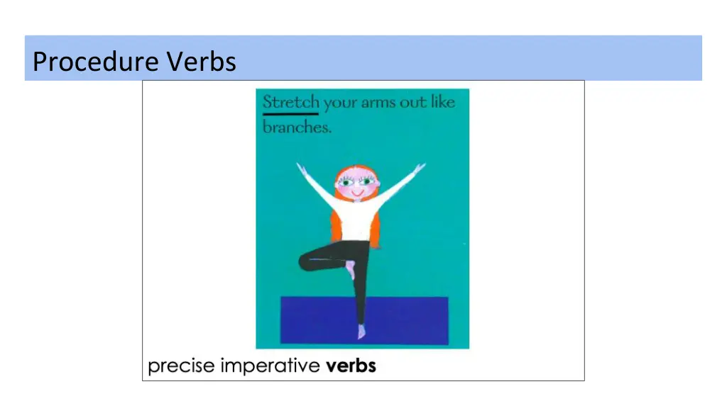 procedure verbs