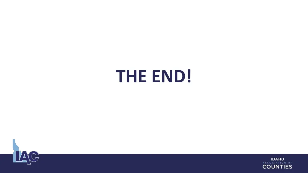 the end