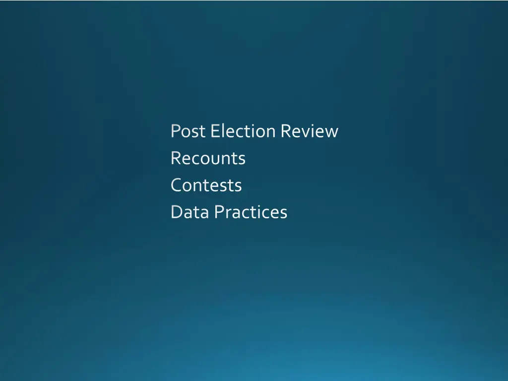 post election review recounts contests data