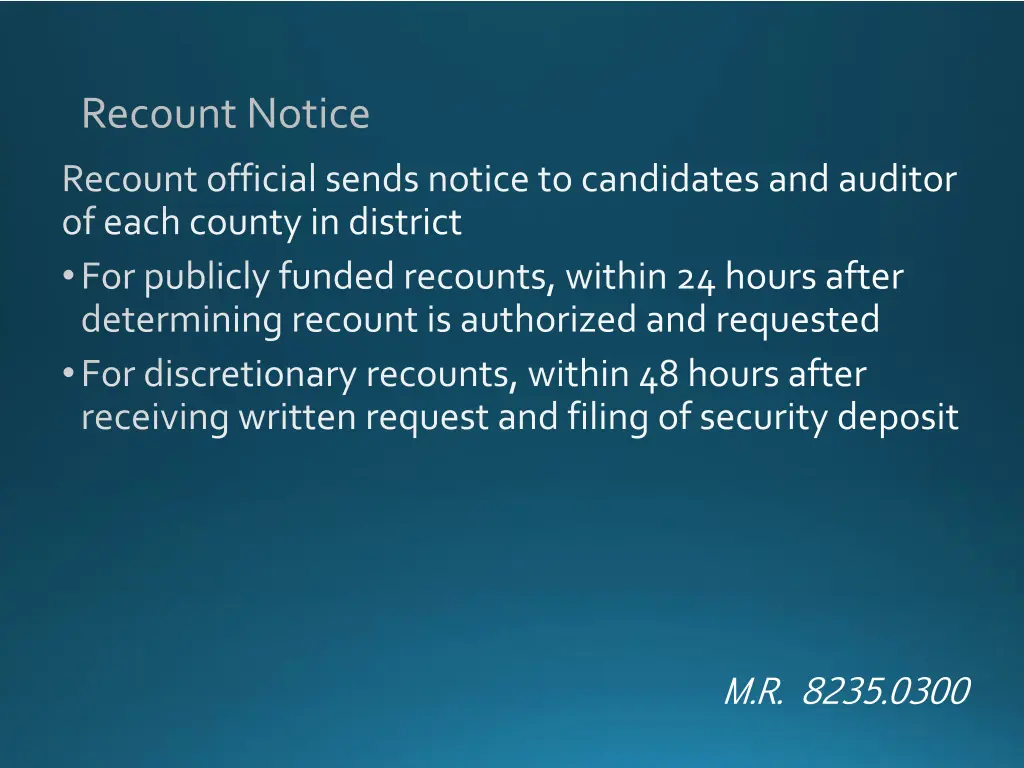 recount notice