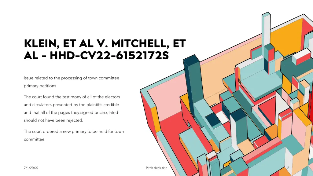 klein et al v mitchell et al hhd cv22 6152172s