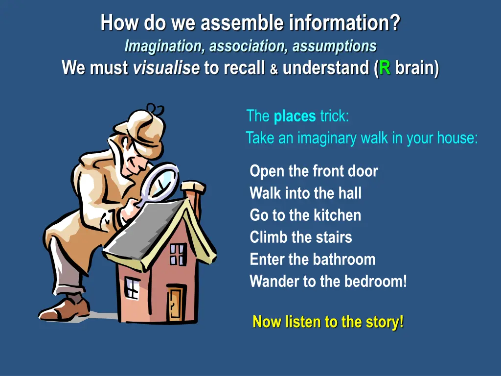 how do we assemble information imagination