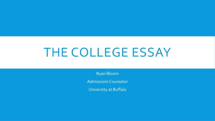 the college essay